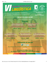 VI Jornada Internacional de Lingüística