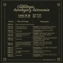 Cosmologi?a, Astrologi?a y Astronomi?a
