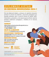 Diplomado virtual Docencia Universitaria 2024-I