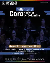  El Coro Nacional de Colombia en el Instituto de Bellas Artes 