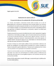 Comunicado SUE