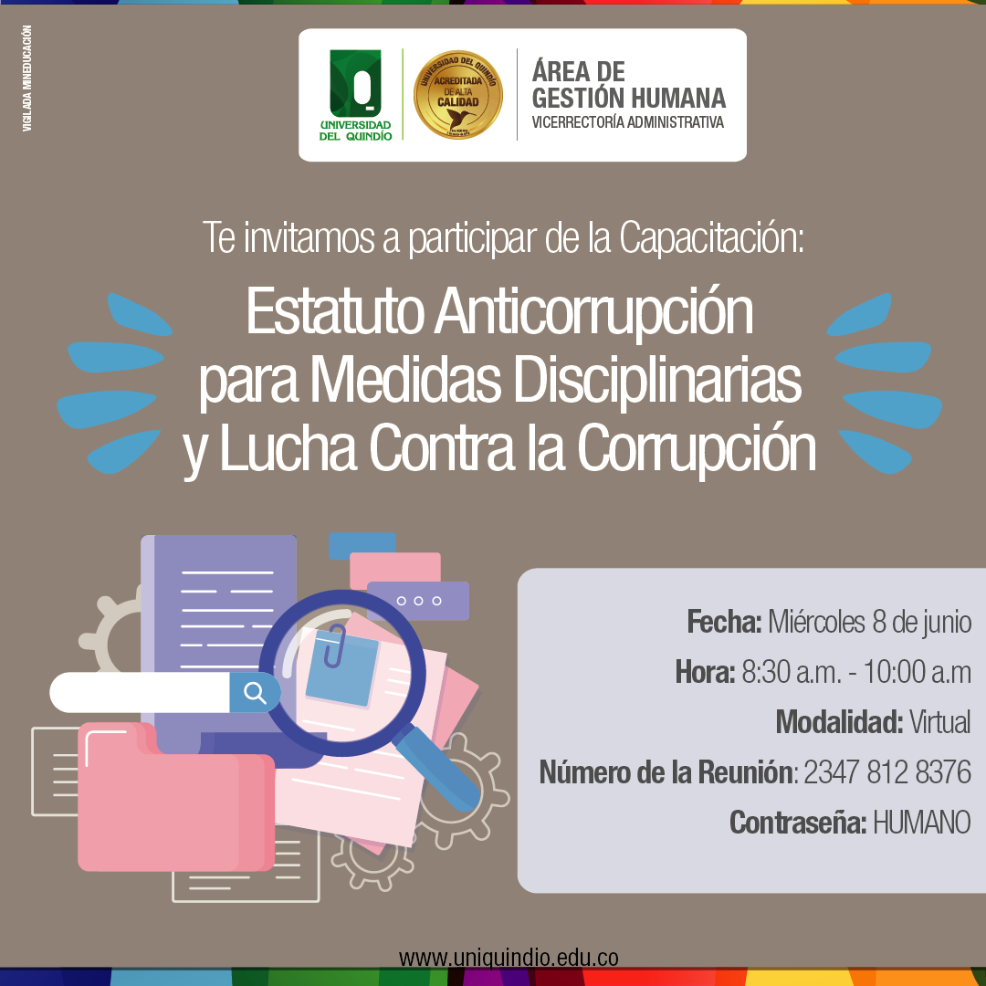 Capacitación En Estatuto Anticorrupción Para Medidas Disciplinarias Y