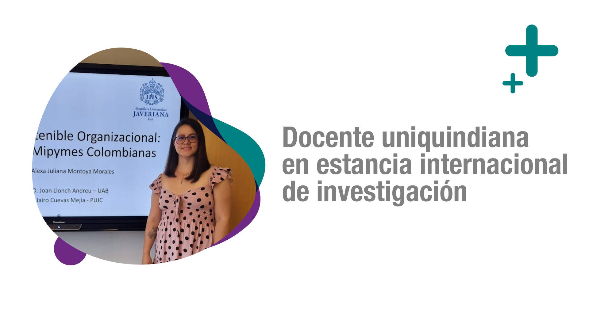 Docente uniquindiana fue invitada a realizar estancia internacional en la  UAB, España